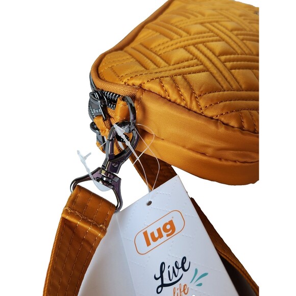 LUG Amber Yellow Coupe XL Convertible Crossbody Hip Belt Bag Shoulder RFID - Picture 7 of 16
